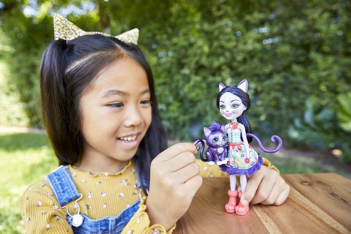 Image du produit Enchantimals Ciesta Chat et Climber - Mini-poupée - 4 ans et +