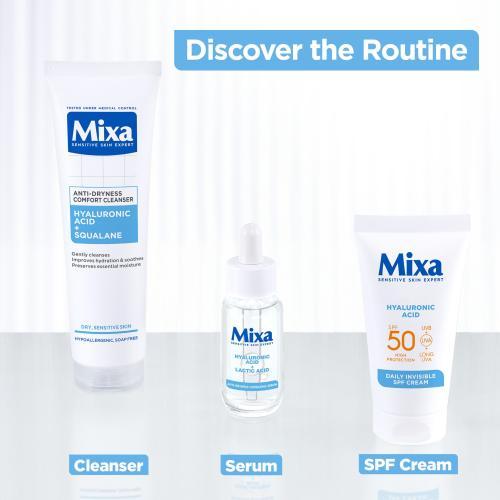 Immagine prodotto Mixa Crema all'acido ialuronico quotidianamente invisibile con SPF (Crema solare, SPF 50, 50 ml)