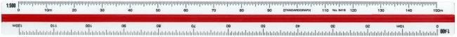 Actual product image Triangular ruler 30cm (300 mm)