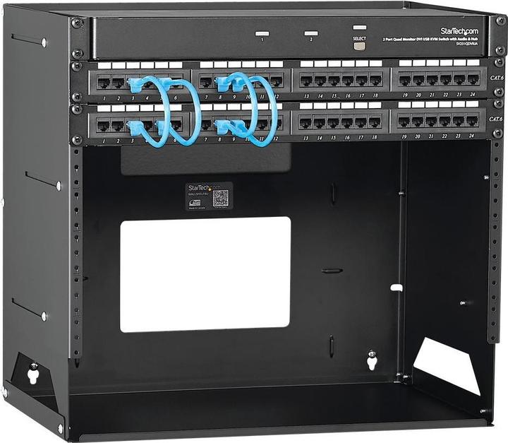 Immagine prodotto StarTech Rack 8u A Parete Con Ripiano (8 HE, Rack da 19 pollici)