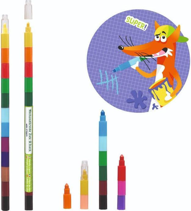 Produktbild Trendhaus Wachsmalkreide ABC (Mehrfarbig, 12 x)