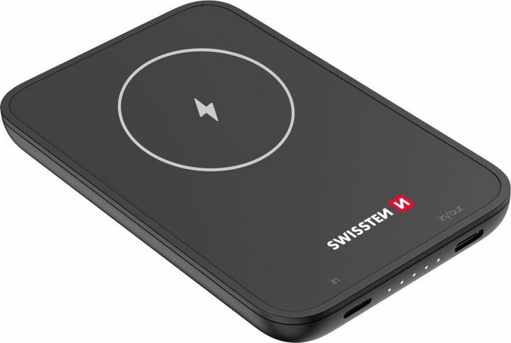 Swissten Magnetic Wireless Power Bank (5000 mAh, 20 W, 18.50 Wh)