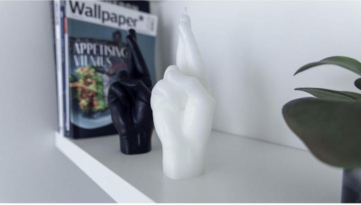 Actual product image Candle Hand crossed fingers (1 pcs.)