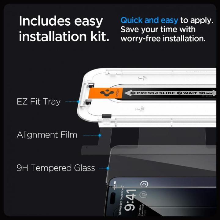 Immagine prodotto Spigen EZ Fit (2 Pezzo/i, Apple iPhone 15 Pro Max)