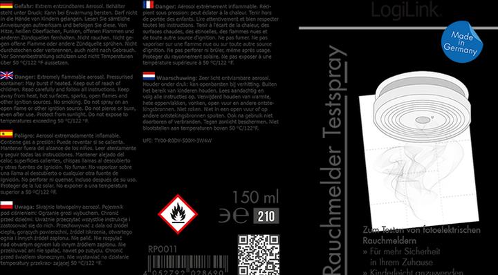 Image du produit LogiLink Test de détecteur de fumée en spray