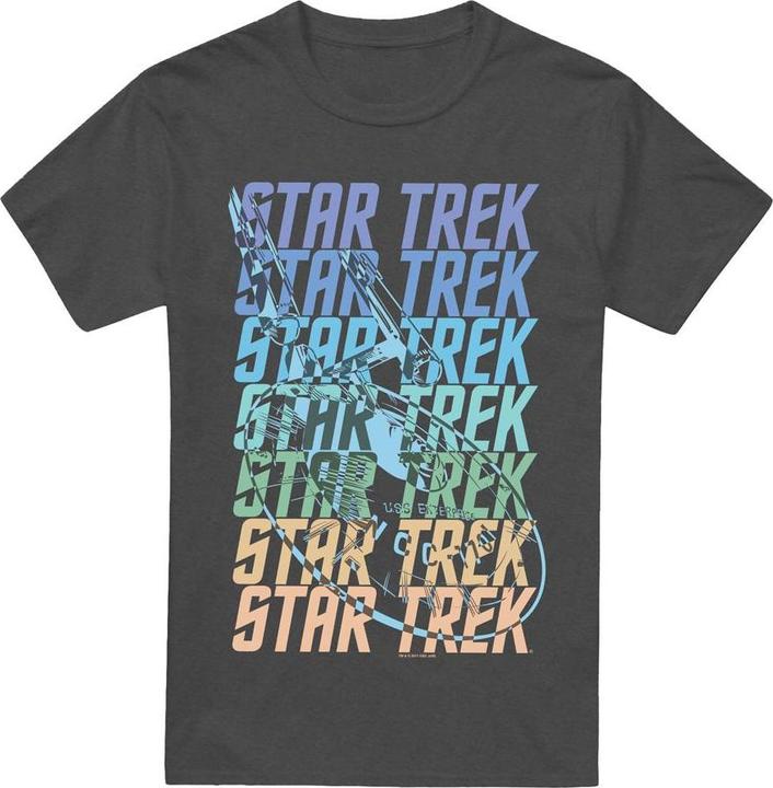 Actual product image Unisex Adult Enterprise Multi Logo T-Shirt (XL)