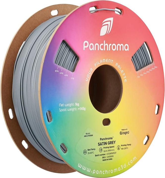 Produktbild Polymaker Panchroma™ PLA Satin (PLA, 1.75 mm, 1000 g, Grau)