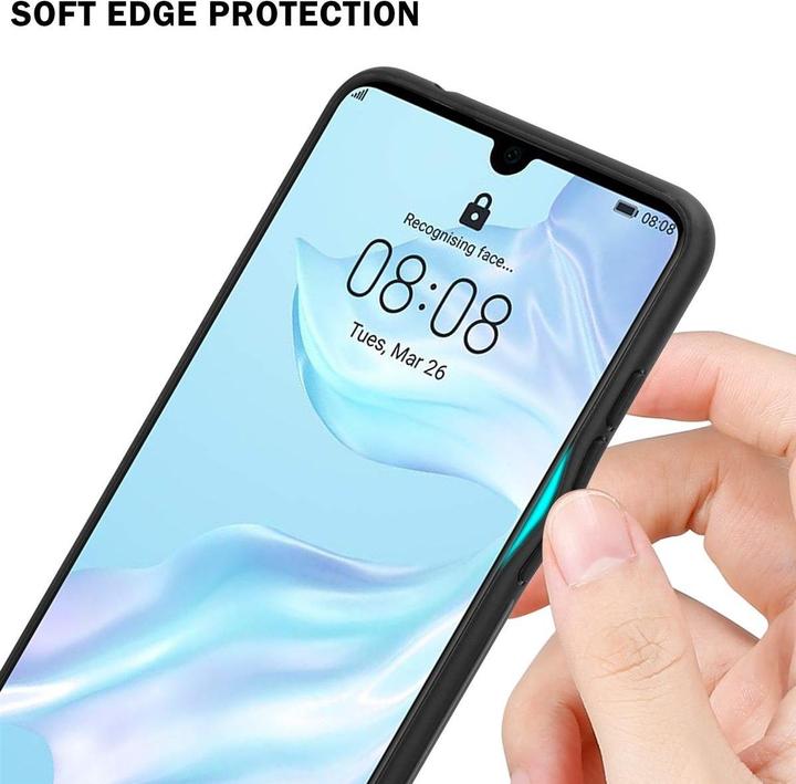 Actual product image Cadorabo TPU Striped Glass Cover (Huawei P30)
