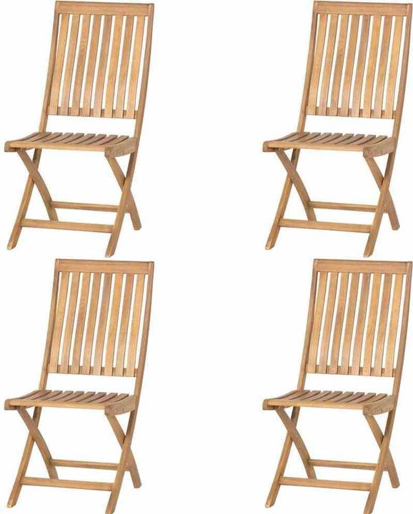 Siena Garden Paleros SET 4x Kl-St o.Ar mlehne, Akazie FSC 100%