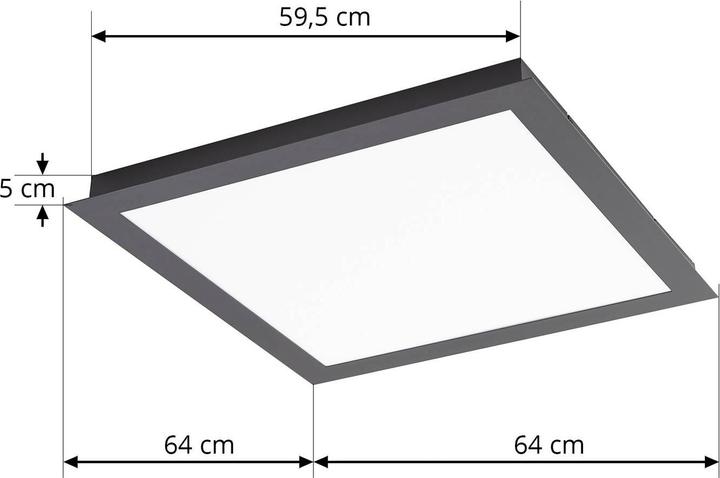 Produktbild Lucande Leicy LED-Deckenlampe RGBW Tuya 64cm (3200 lm)