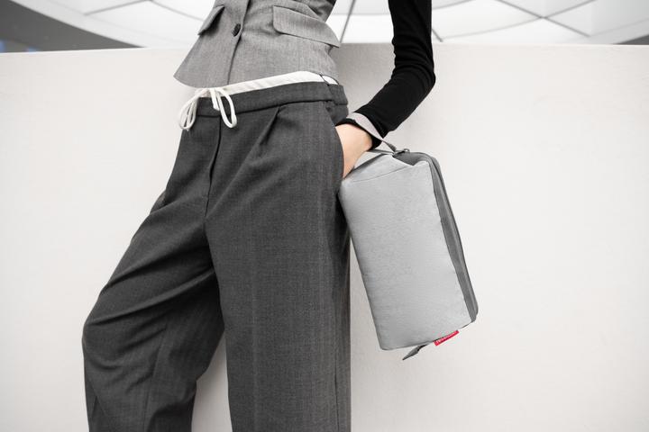 Actual product image reisenthel travelcosmetic herringbone grey (4 l)