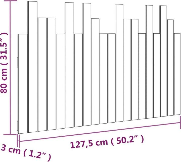 Actual product image VidaXL Ammon (127.5 x 3 x 80 cm)