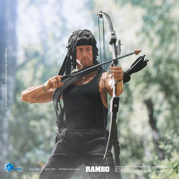 Produktbild Hiya Toys Rambo figurine 1/12 Exquisite Super Series First Blood II John Rambo 16 cm