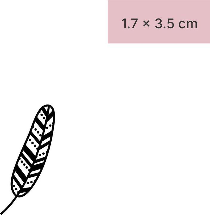 Immagine prodotto minink Tatuaggio temporaneo - Piuma con puntini