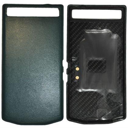 Actual product image BlackBerry PD Leather Battery Door Cover P'9982 june bug green (Blackberry Porsche Design P9982)