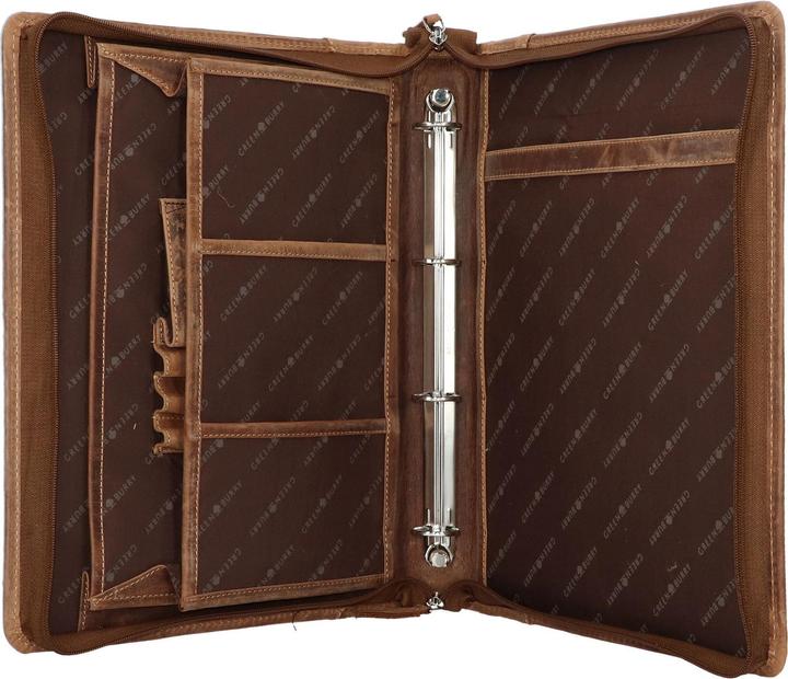 Image du produit Greenburry Classeur à anneaux vintage en cuir 34 cm (1 x)