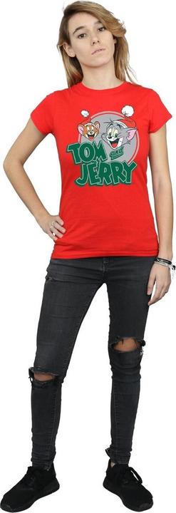 Immagine prodotto Tom & Jerry Christmas Greetings Maglietta Donna (XL)