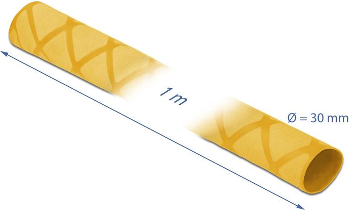 Image du produit Delock Gaine thermorétractable motif X antidérapante 1 m x 30 mm jaune (1 x)