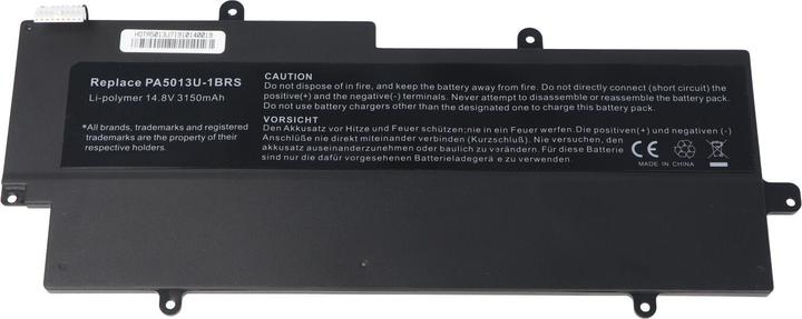 Actual product image Toshiba Battery Portege Z830 Ultrabook Battery, Z835, Z930, Z935, PA5013U, PA5013U-1BRS (4 Cells, 3000 mAh)
