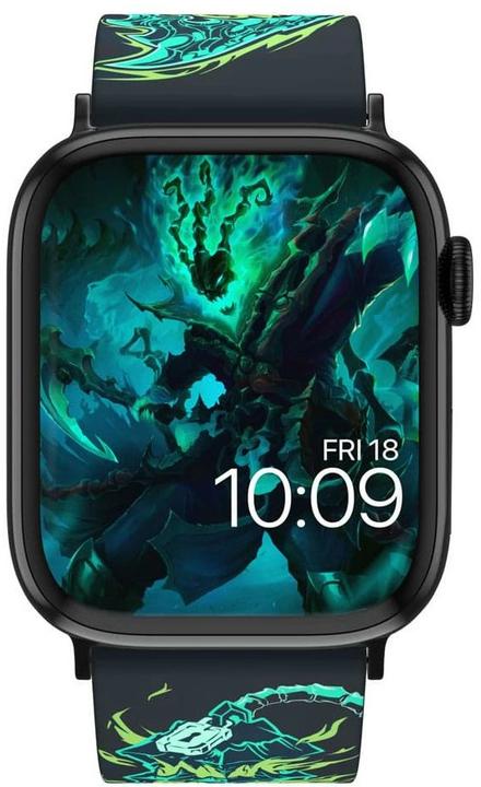 Actual product image Moby Fox League of Legends bracelet pour smartwatch Thresh (22 mm, Silicone, Stainless steel, 3, 4, Apple Watch Series 1)