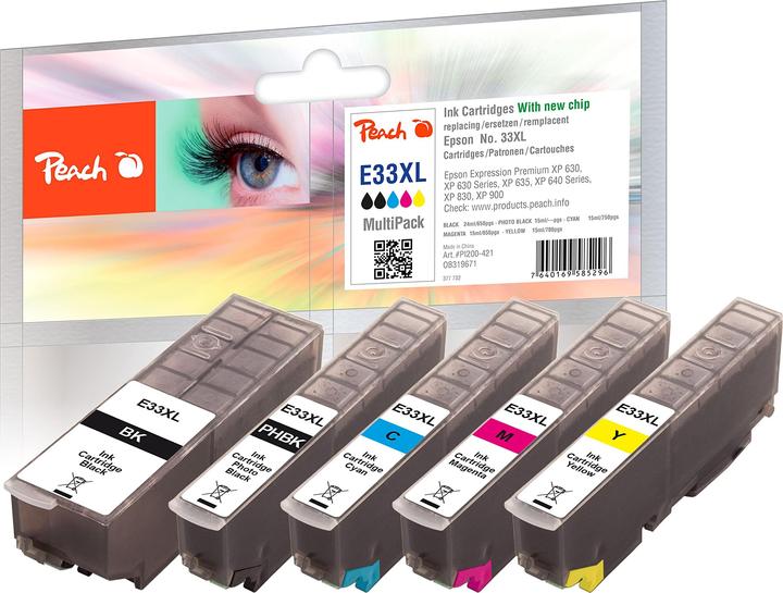 Actual product image Peach 33XL MultiP bk, c, m, y (M, PBK, FC, C, Y)