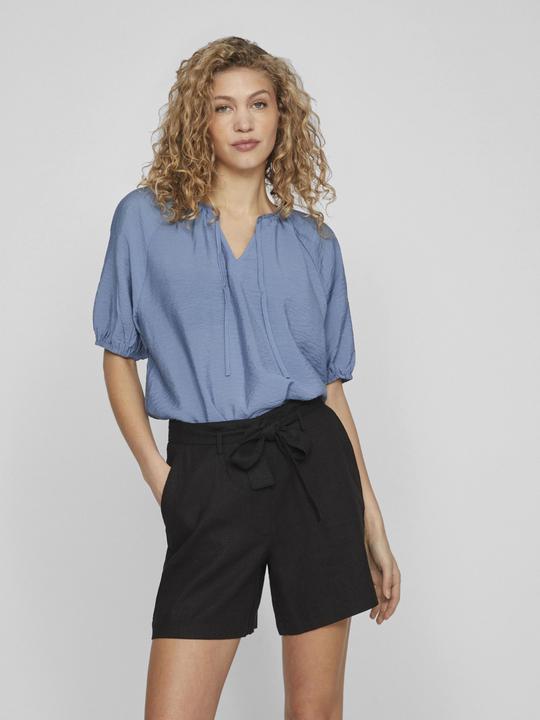 Actual product image Vila Tie neck top with short sleeves (34)