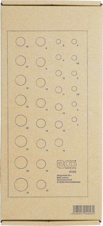 Image du produit BGS Insert de servante d'atelier 1/3 : Jeu de douilles de clé, douze pans | 6,3 mm (1/4") / 12,5 mm (...