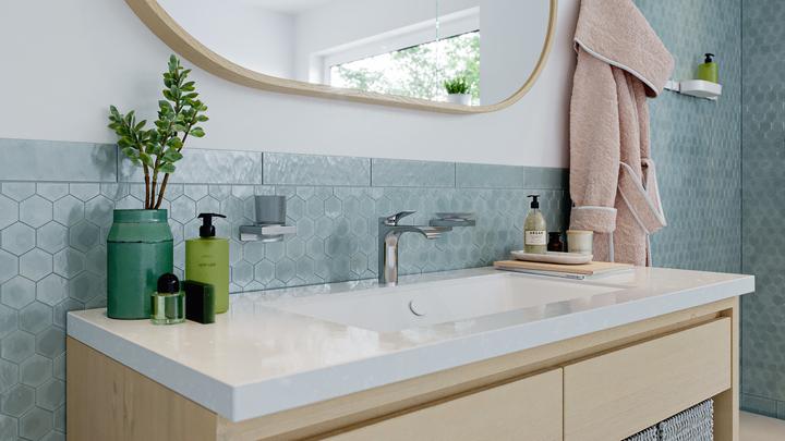 Produktbild hansgrohe HG Glashalter AddStoris Wandmontage chrom
