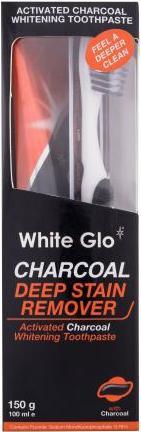 Actual product image White Glo Charcoal Deep Stain Remover Whitening Paste Is Teeth 100Ml (100 ml, Cream)