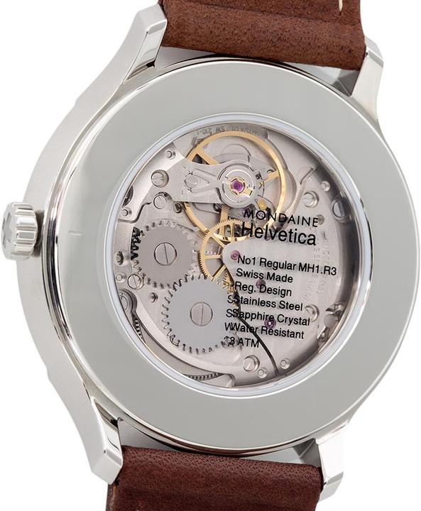 Produktbild Mondaine Helvetica No1 Regular Mechanical (Analoguhr, Swiss Made, 40 mm)