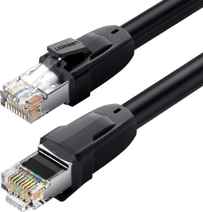 Actual product image Ugreen Cat 8 CLASS?S/FTP Ethernet cable RJ45 1m (black) (U/FTP, CAT8.1, 1 m)