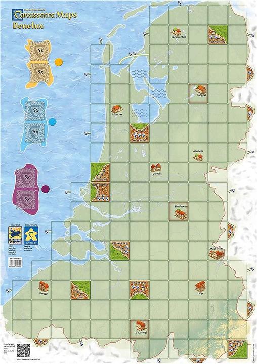 Actual product image Hans im Glück Carcassonne Maps Benelux (German)