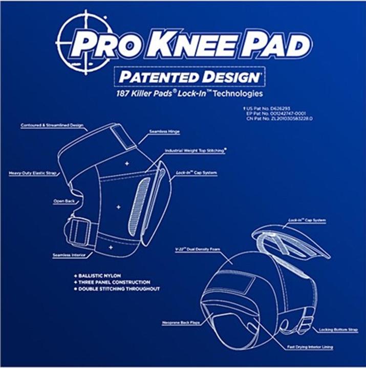 Image du produit 187 Killer Pads Coussinets de genou Pro (XL, Genouillère, Coudes, Modèle unique)