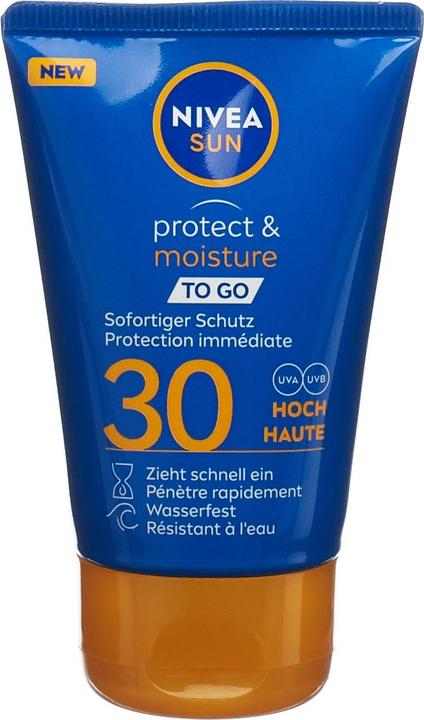 Immagine prodotto NIVEA Crema solare Protection & Care To Go SPF 30 (Crema solare, SPF 30, 50 ml, 65 g)
