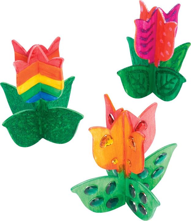 Produktbild Colorations Färbungen – Machen und dekorieren Sie Ihre eigene Holztulpe, Set aus