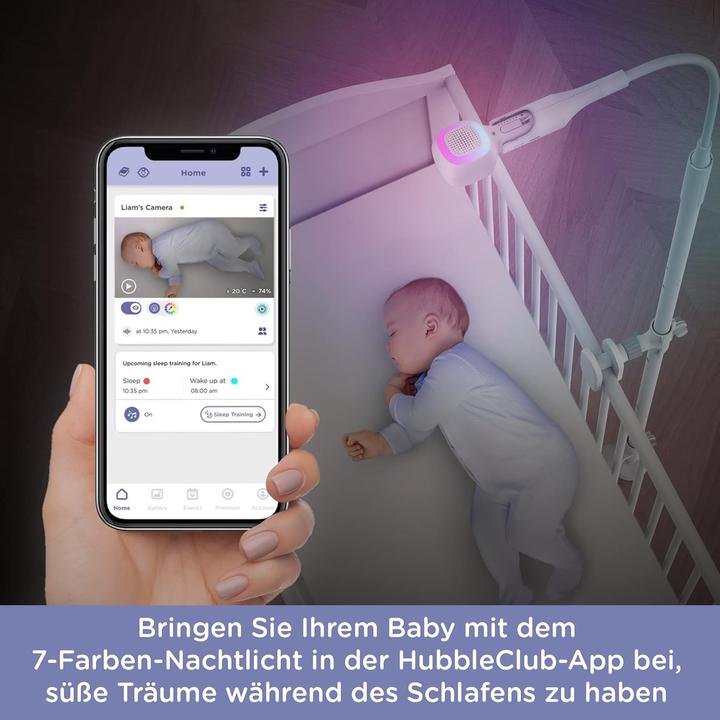 Produktbild Hubble Connected Baby Monitor mit Kamera und Smartphone-App (Babyphone mit Kamera)