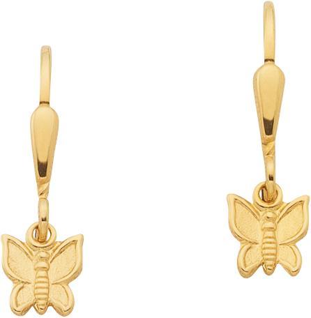 Caroussel Ohrhänger Schmetterling (Gold)