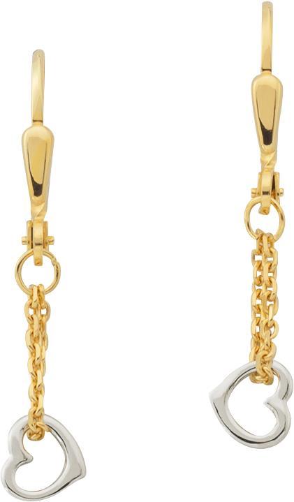 Caroussel Ohrhänger Herzen (Gold)