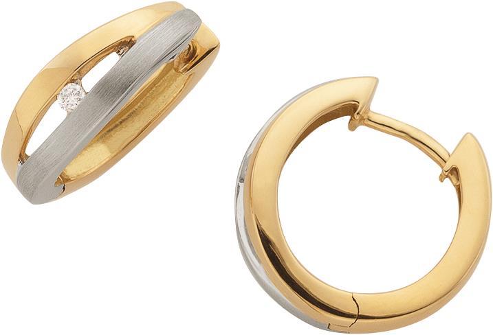 Bijou Classic Ohrschmuck Scharniercreole (Paar) (Gold)