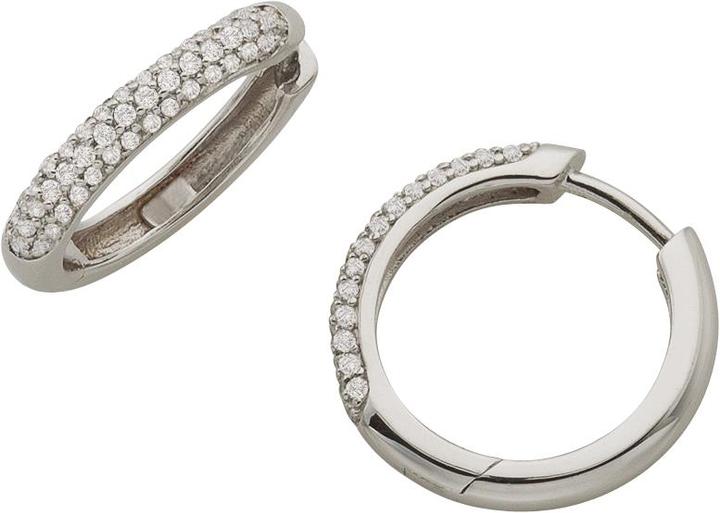 Bijou Classic Ohrschmuck Scharniercreole (Paar) (Silber)