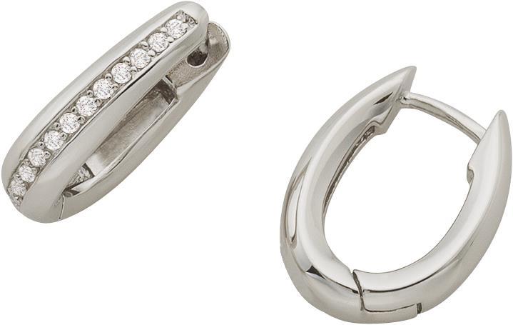 Bijou Classic Ohrschmuck Scharniercreole (Paar) (Silber)