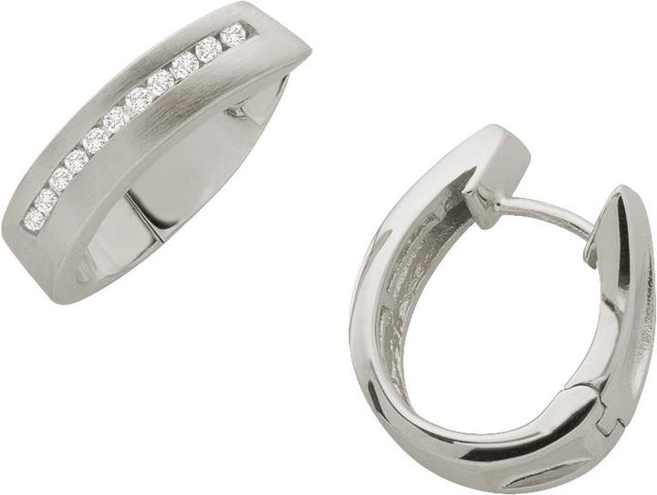Actual product image Bijou Classic Ohrschmuck Scharniercreole (Paar) (Silver)