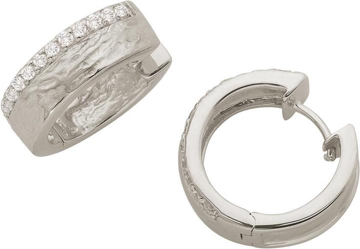 Bijou Classic Ohrschmuck Scharniercreole (Paar) (Silber)