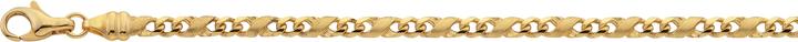 Bijou Classic Bracelet 8er-Kette poliert/sattiniert 19 cm (19 cm, Gold)