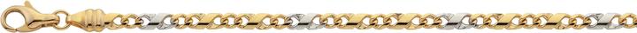 Bijou Classic Bracelet 8er-Kette poliert 19 cm (19 cm, Gold)