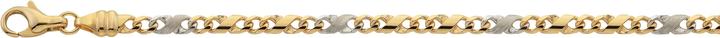 Produktbild Bijou Classic Collier 8er-Kette poliert/sattiniert 55 cm (Gold)