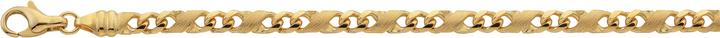 Bijou Classic Bracelet 8er-Kette poliert/sattiniert 21 cm (21 cm, Gold)