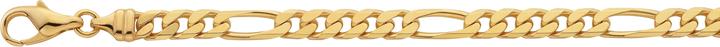 Bijou Classic Bracelet Figaro geschliffen 21 cm (21 cm, Gold)