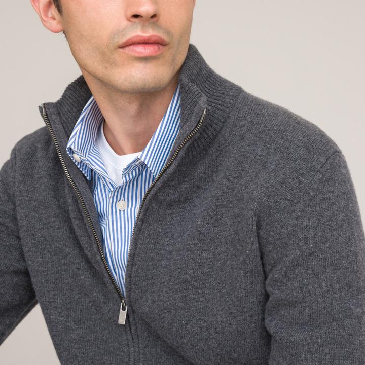 Produktbild La Redoute Collections Strickjacke aus 100% Lambswool (XXL)