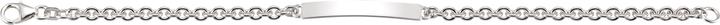 Bijou Classic ID-Bracelet Rundanker 19 cm (19 cm, Silber)